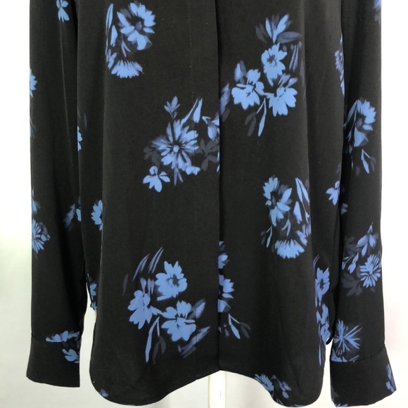 H & M Floral Long Sleeve Button Up Blouse Size 4 - Picture 5 of 12